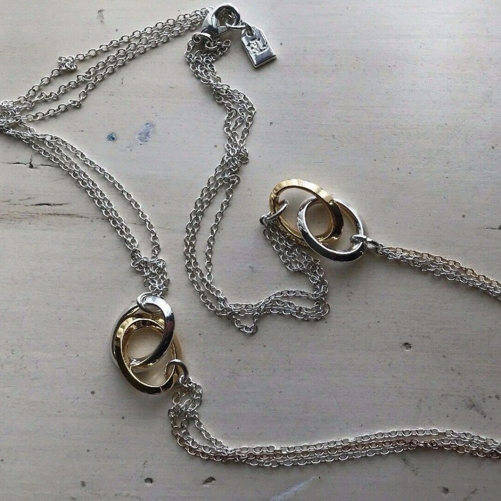 LAUREN RALPH LAUREN TWO-TONE MULTI-CHAIN NECKLACE - Picture 6 of 6